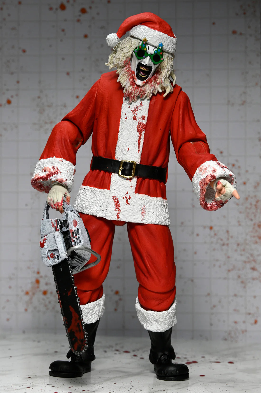 [PREORDER 060226] Terrifier 3 - 7" Scale Action Figure - Ultimate Santa Suit Art the Clown (Bloody Version)
