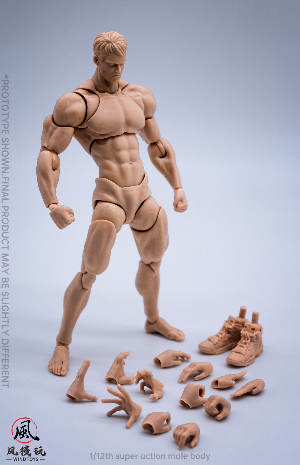 [PREORDER] Wind Toys WT001-A 1/12 Super Yellow Action Male Body