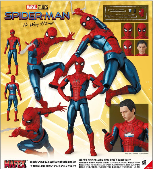 [PREORDER] MEDICOM TOY - MAFEX SPIDER-MAN NEW RED & BLUE SUIT Y11800