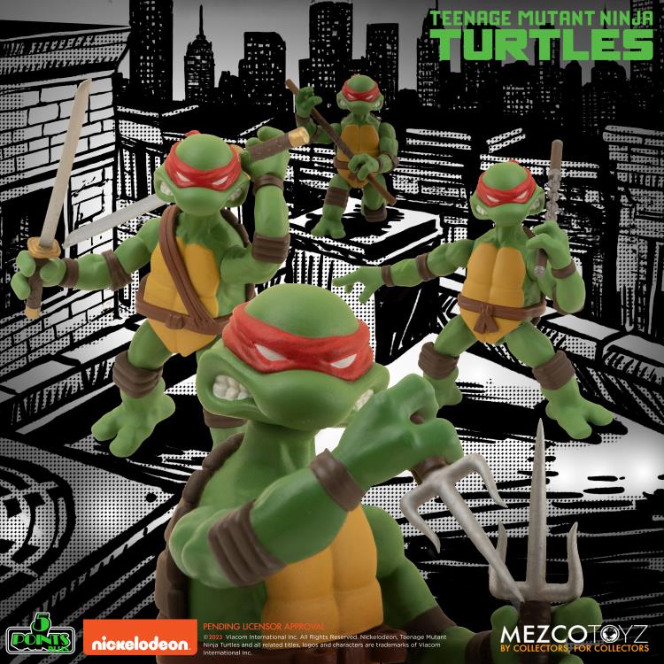 [PREORDER] MEZCO Teenage Mutant Ninja Turtles 5 Points Plus Boxed Set