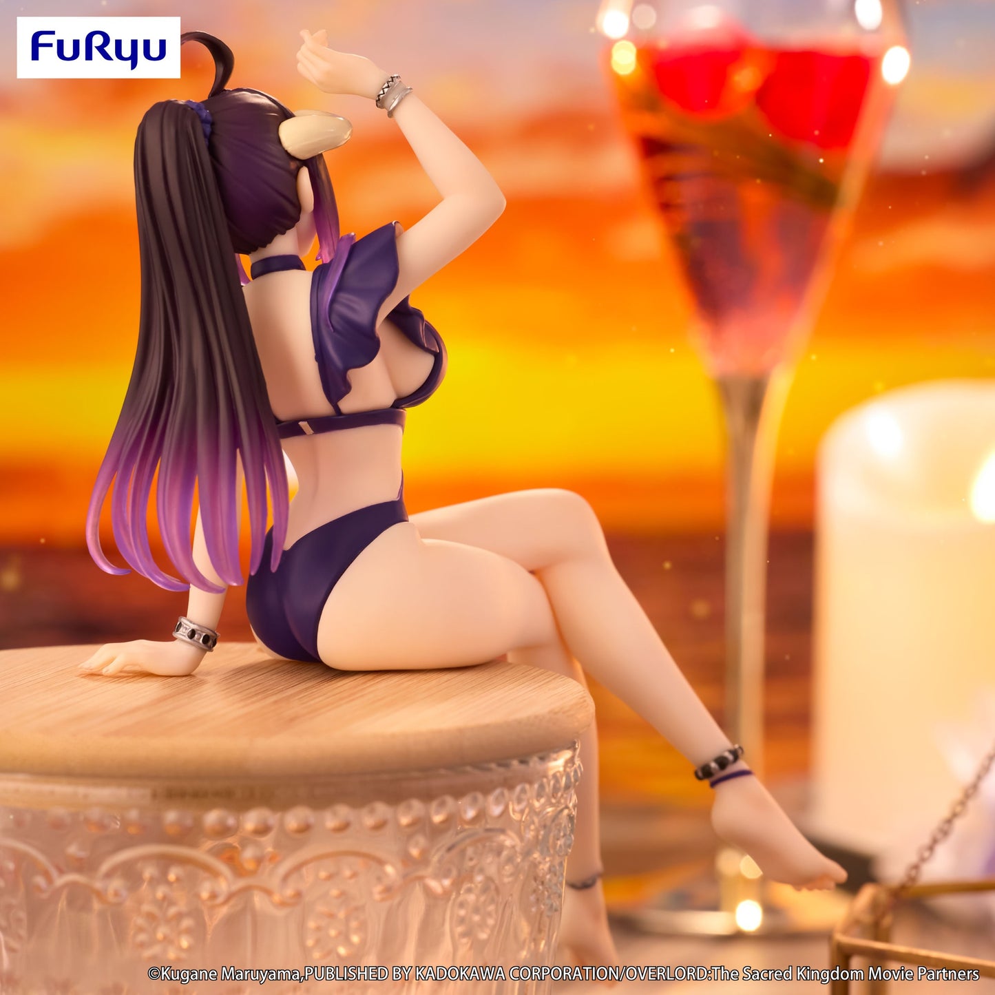 [PREORDER] Furyu OVERLORD Noodle Stopper Figure -Albedo Swimsuit Dark Purple Color ver.-