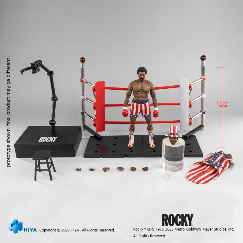 [PREORDER] HIYA Toys 1/12 1976 Rocky Apollo Creed Action Figure ESR0171