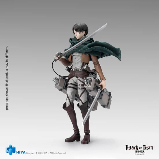 [PREORDER 112226] 1/12 Attack on Titan Seasons 1-3: Levi Ackerman Collectible Action Figure (EBA0449)