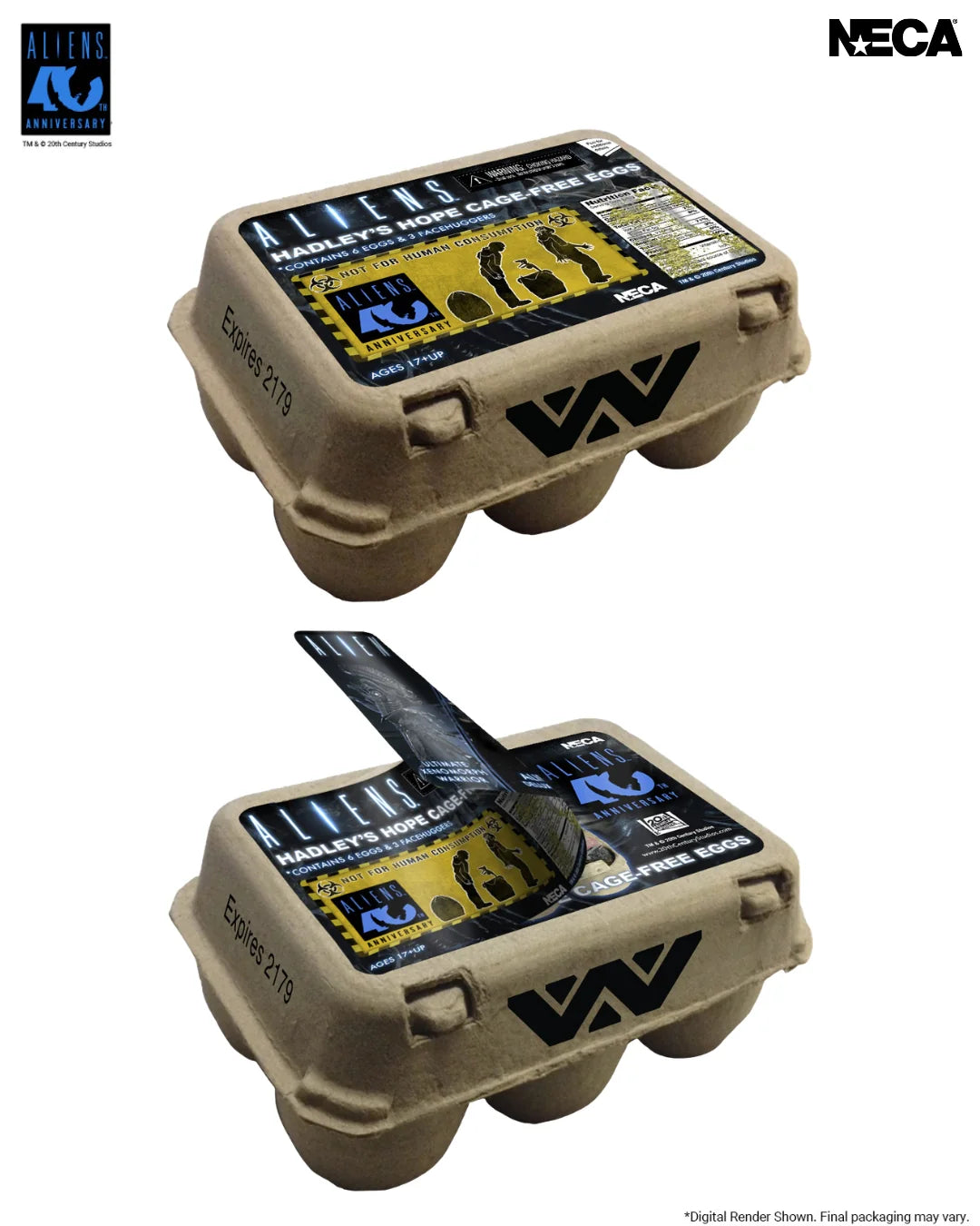 [PREORDER 051226] NECA Aliens - Accessory Pack - 40th Anniversary Carton of Alien Eggs 6 Pack