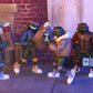 [PREORDER] TMNT (Cartoon) 7in Punk Turtles 4 Pack