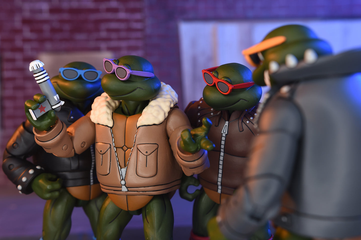 [PREORDER] TMNT (Cartoon) 7in Punk Turtles 4 Pack