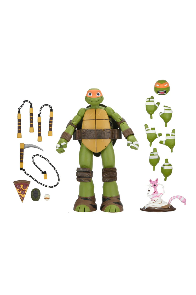 [PREORDER 112525] NECA TMNT (2012 Cartoon) 7in Ultimate Singles Michaelangelo