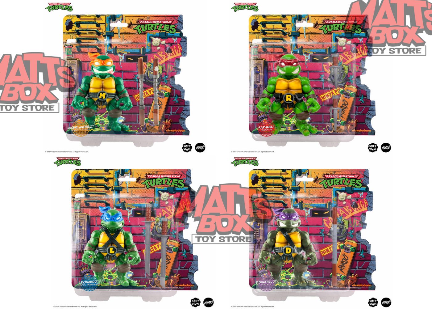 [PREORDER] MONDO Teenage Mutant Ninja Turtles  SET OF 4