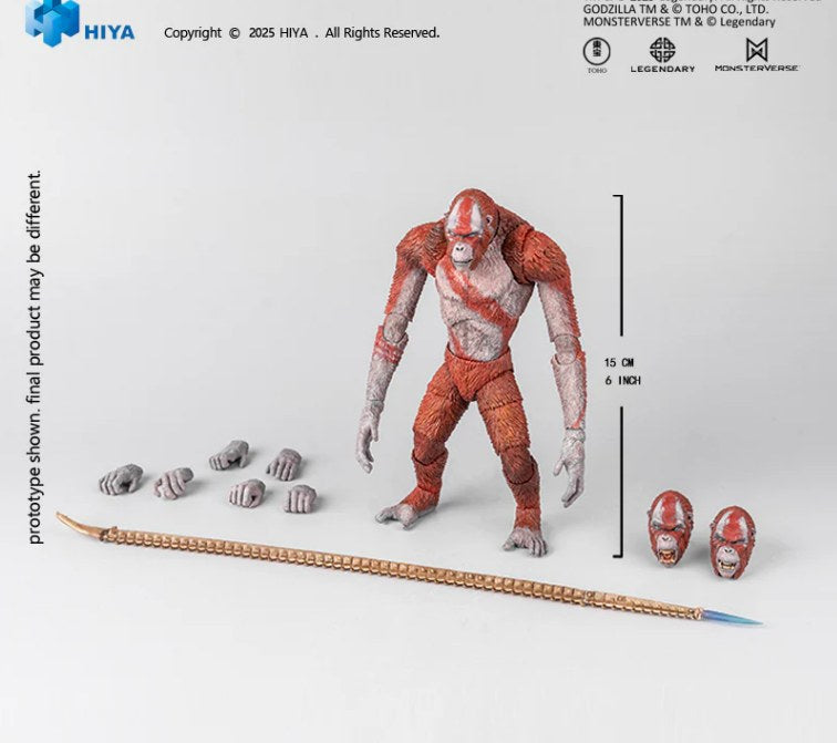 [PREORDER] HIYA Toys 15cm Godzilla x Kong The New Empire Skar King Action Figure EBG0417