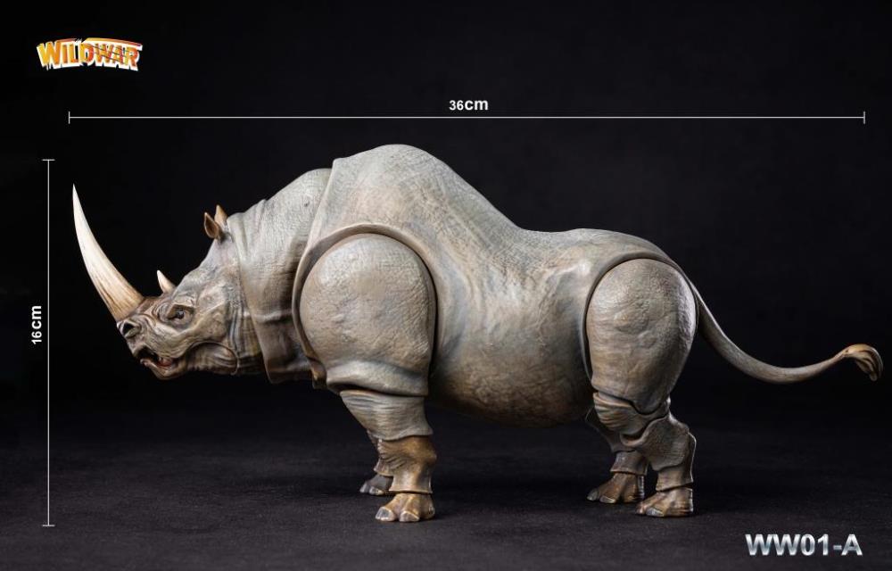 [PREORDER]  1/12 Scale Giant Horned Rhinoceros Action Figure