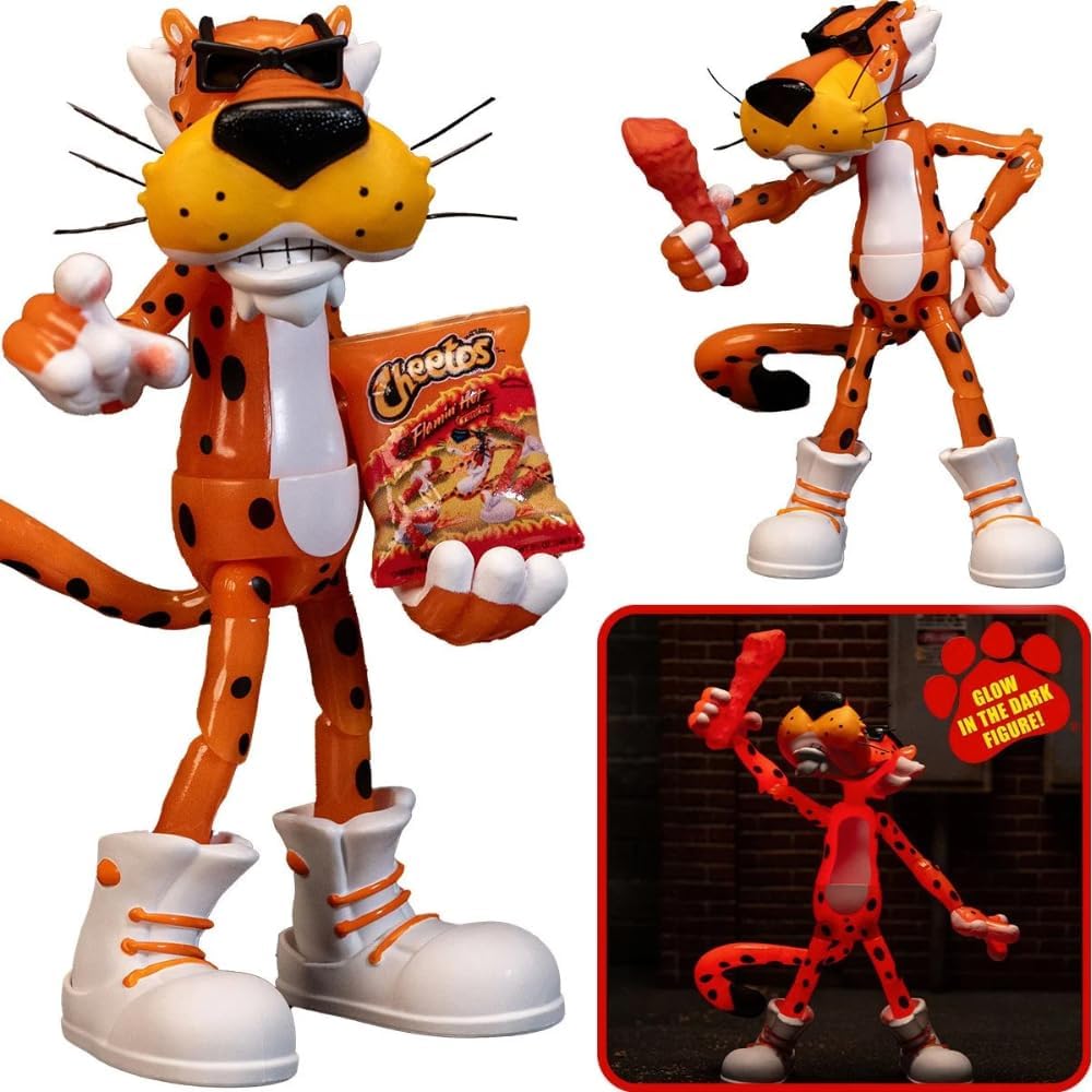 [PREORDER] JADA Cheetos 6 Inch Chester Cheetah Action Figure Glow in the Dark