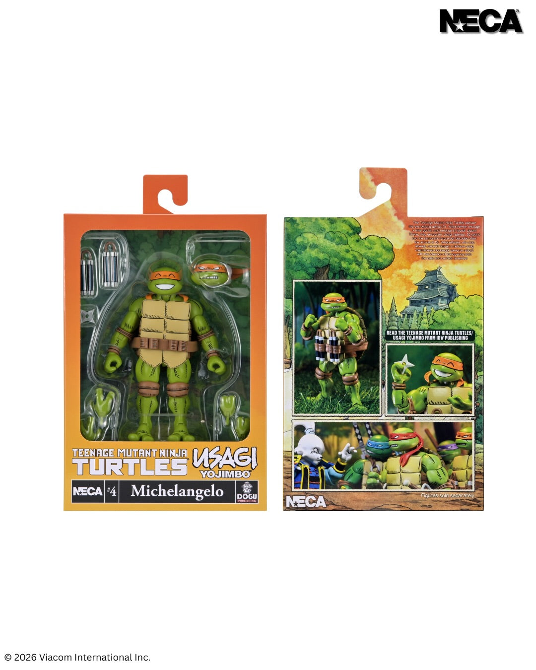 [PREORDER 042626] Teenage Mutant Ninja Turtles x Usagi Yojimbo -  Ultimate 7” Scale Action Figure - Michelangelo