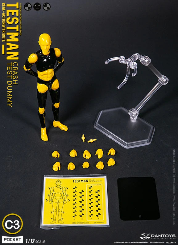 [PREORDER] DAMTOYS DPS10 1/12 測試者C3 TESTMAN C3