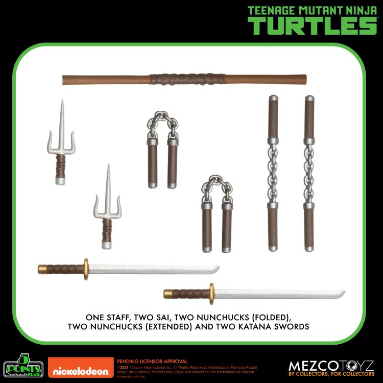 [PREORDER] MEZCO Teenage Mutant Ninja Turtles 5 Points Plus Boxed Set