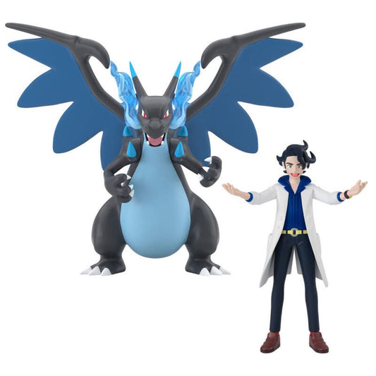 POKÉMON SCALE WORLD KALOS REGION PROFESSOR AUGUSTINE SYCAMORE & MEGA CHARIZARD X