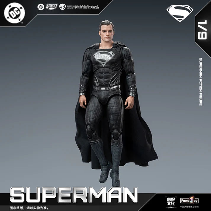 [PREORDER 122225] FondJoy DC1026 1/9 DC Aciton Figure Black Superman 2.0