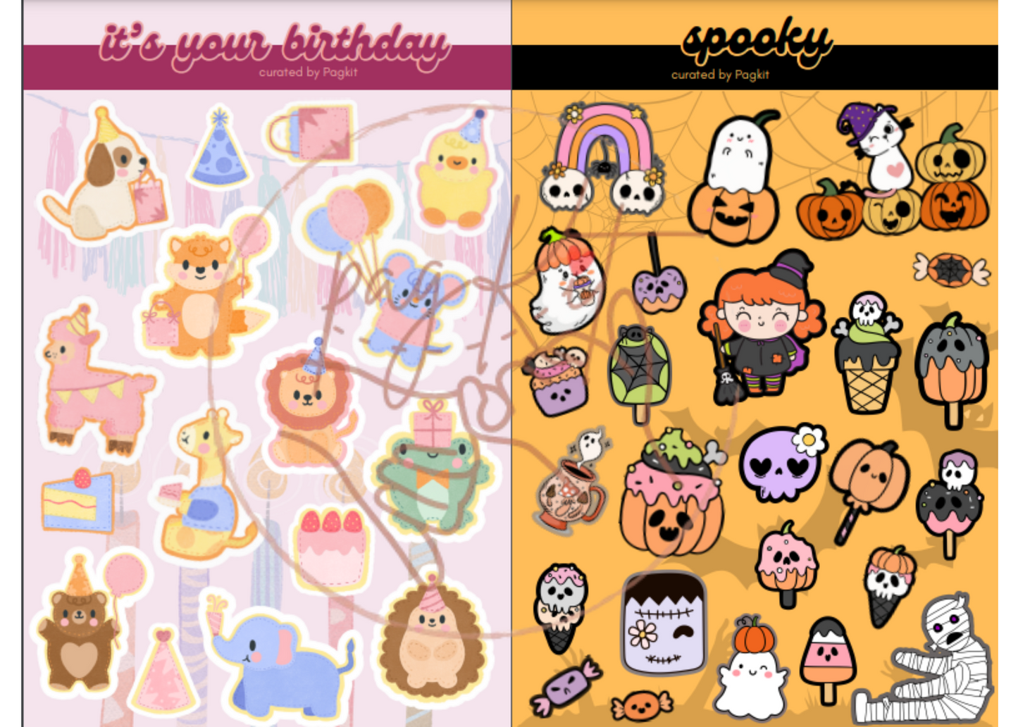 [PagKit Digital Products] Special Occasion Sticker Templates