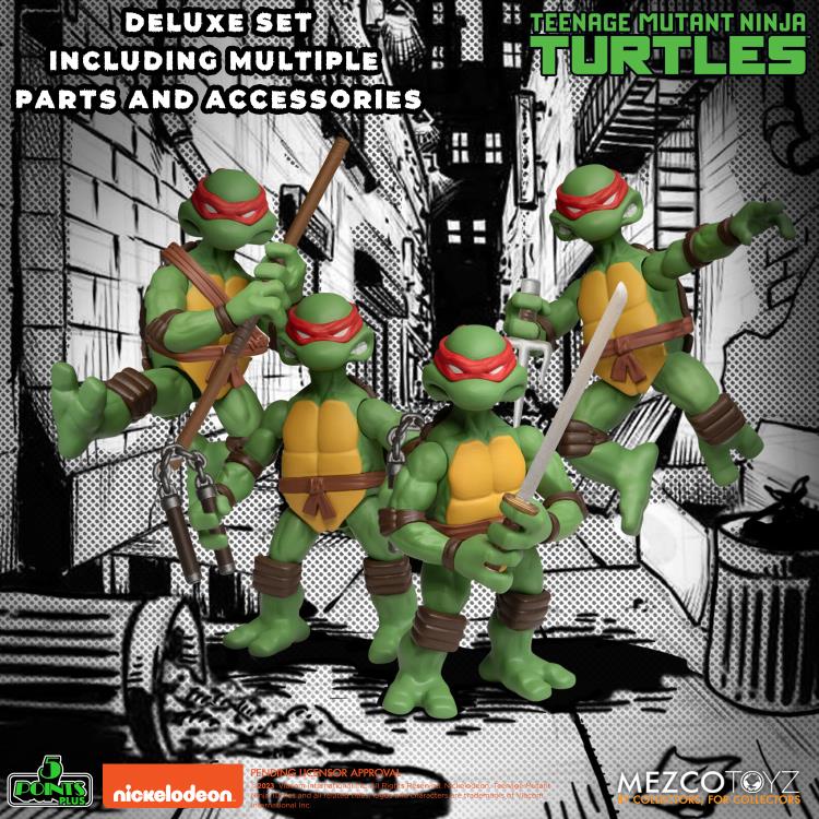 [PREORDER] MEZCO Teenage Mutant Ninja Turtles 5 Points Plus Boxed Set