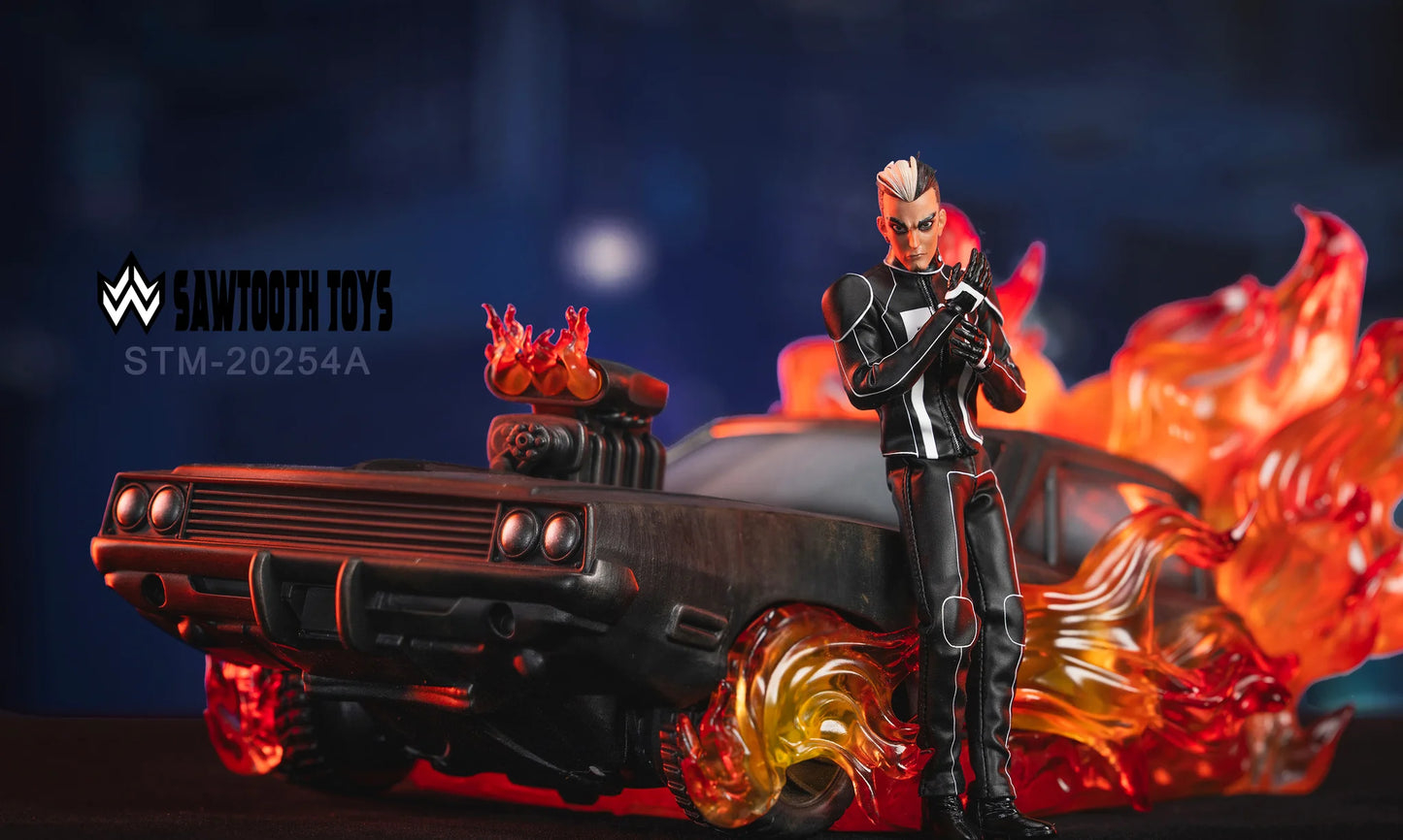 [PREORDER 051726] Sawtooth Toys STM-20254C 1/12 Flame Head Knight SET - GHOST RIDER & CAR