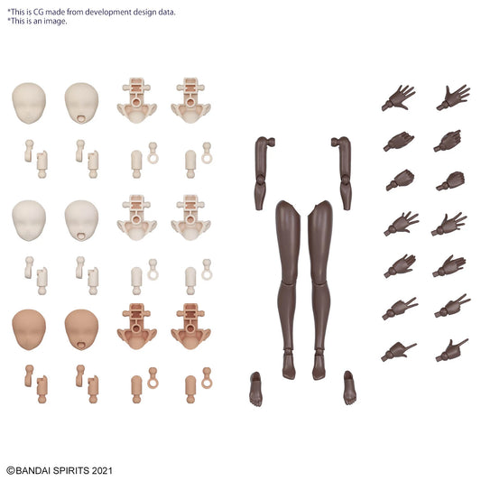 [PREORDER] 30MS OPTION BODY PARTS ARM PARTS & LEG PARTS [BROWN]