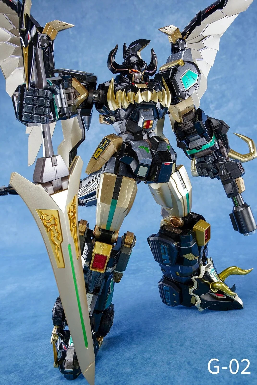 [ONHAND] 2026 REISSUE Beasts King Model G-02 Dino Megazord Black Edition