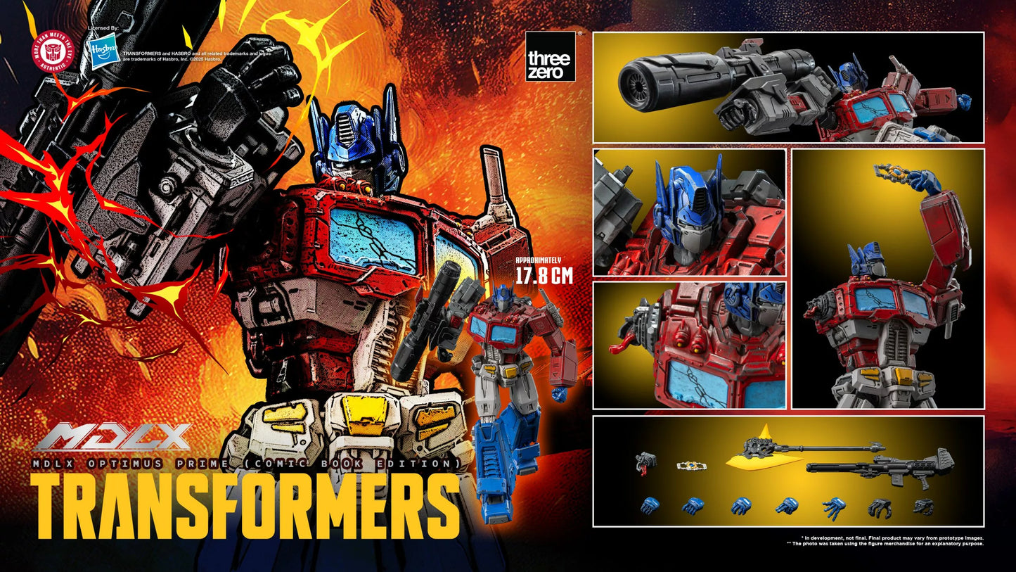 [PREORDER] ThreeZero Transformers MDLX Optimus Prime (Comic Book Edition)