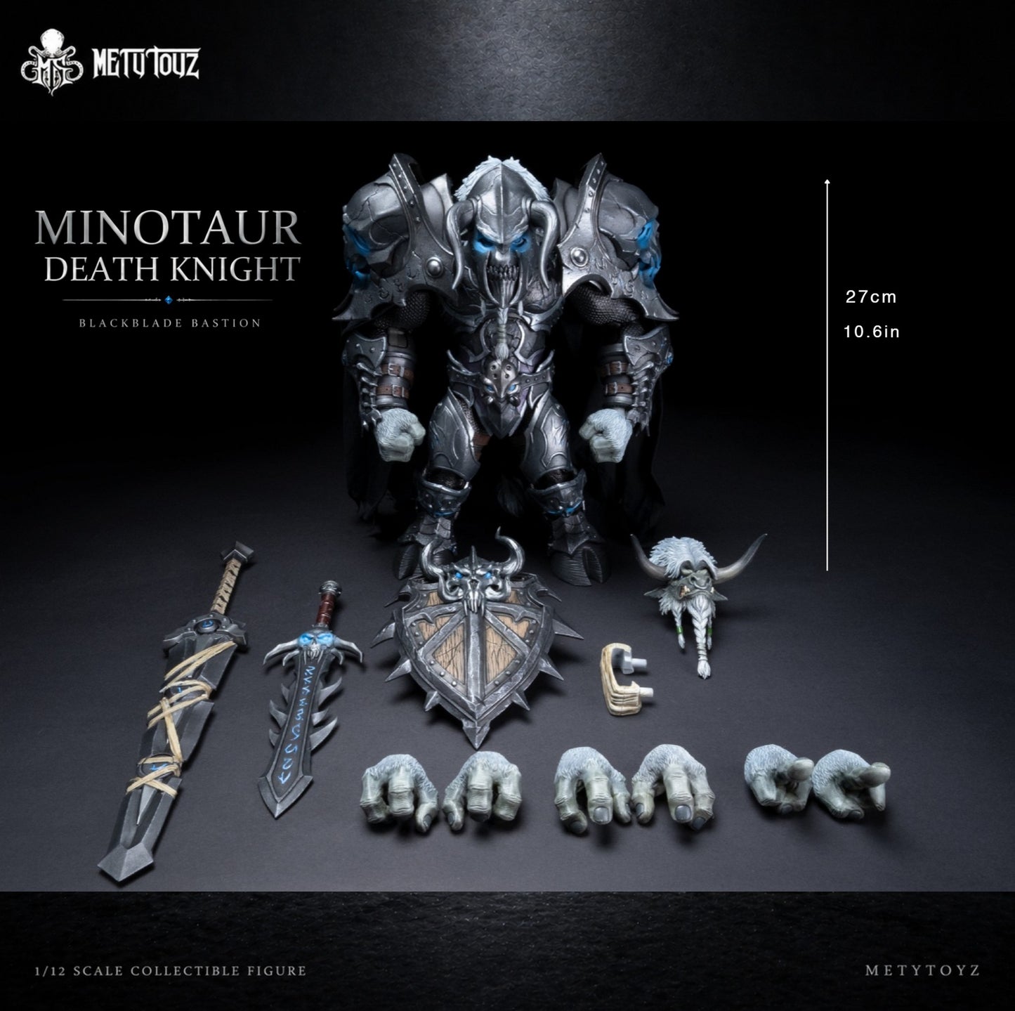 [PREORDER 061826] METYTOYZ MT-FTDK 1/10 Black Fortress Goren Frosthoof Tauren Death Knight