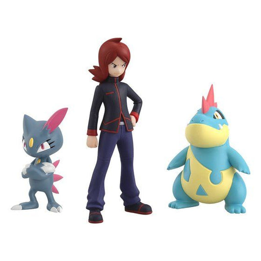 [PREORDER] POKÉMON SCALE WORLD JOHTO REGION SILVER & CROCONAW & SNEASEL W/O GUM