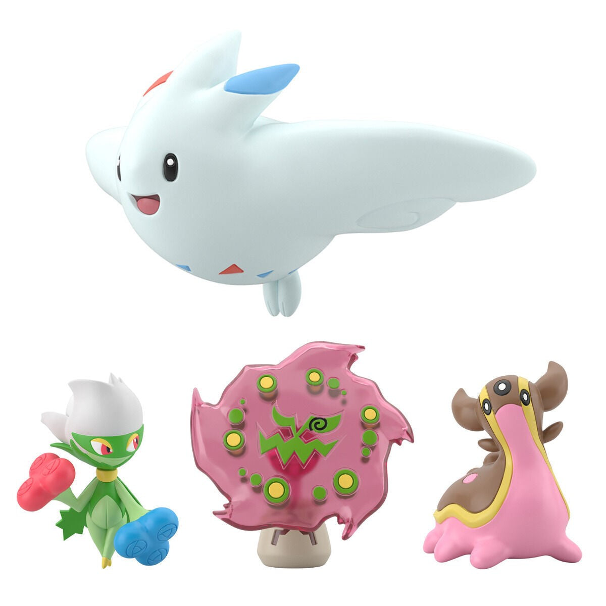 [PREORDER] POKÉMON SCALE WORLD SINNOH REGION ROSERADE & GASTRODON (WEST SEA) & SPIRITOMB & TOGEKISS W/O GUM (reoffer)