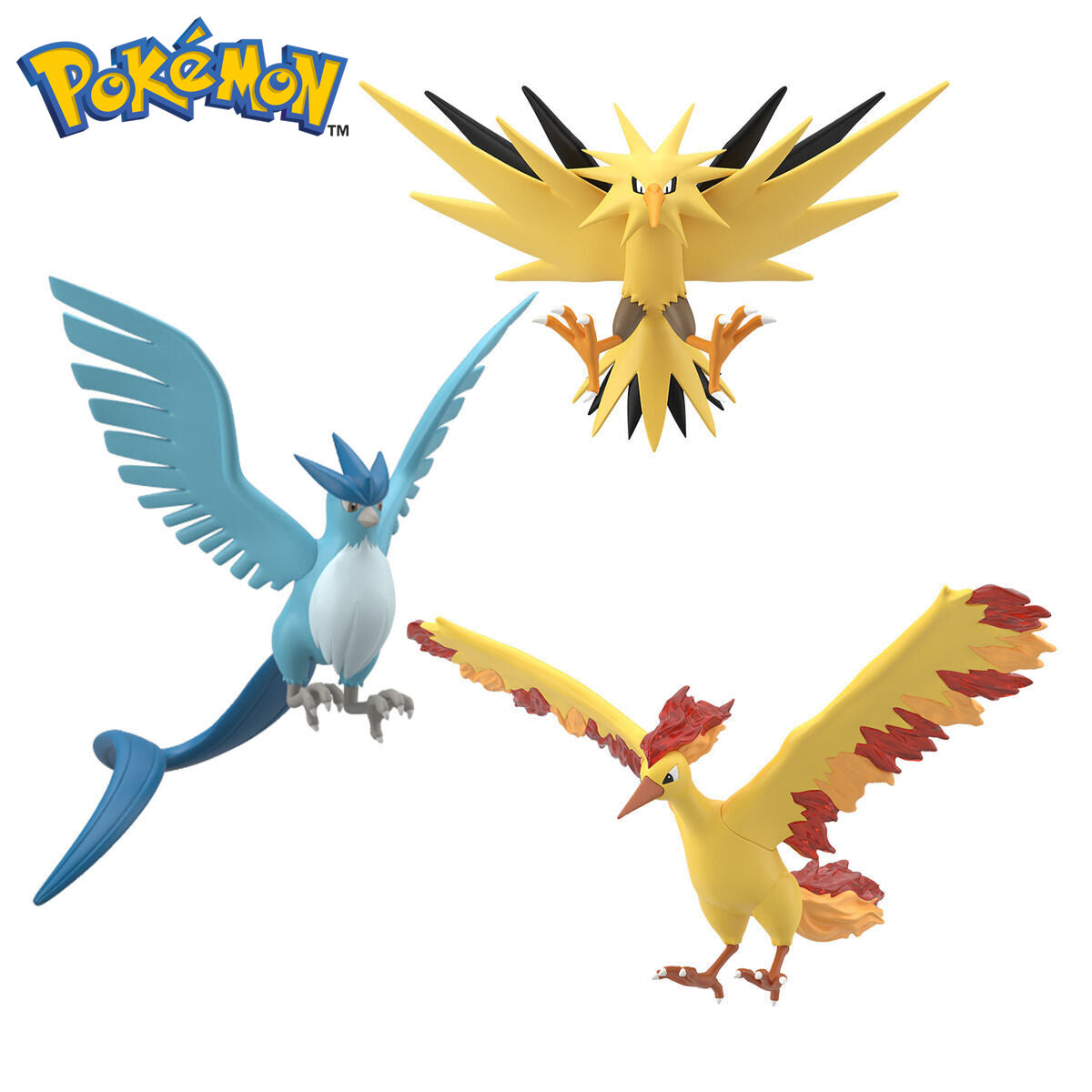 [PREORDER] POKÉMON SCALE WORLD KANTO REGION MOLTRES & ZAPDOS & ARTICUNO W/O GUM  (REOFFER)