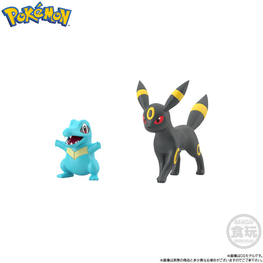 [PREORDER] POKÉMON SCALE WORLD JOHTO REGION TOTODILE & UMBREON W/O GUM