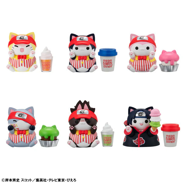 [PREORDER] BOX OF 6 - MEGA CAT PROJECT NARUTO Nyaruto!  MEGACAT DINER