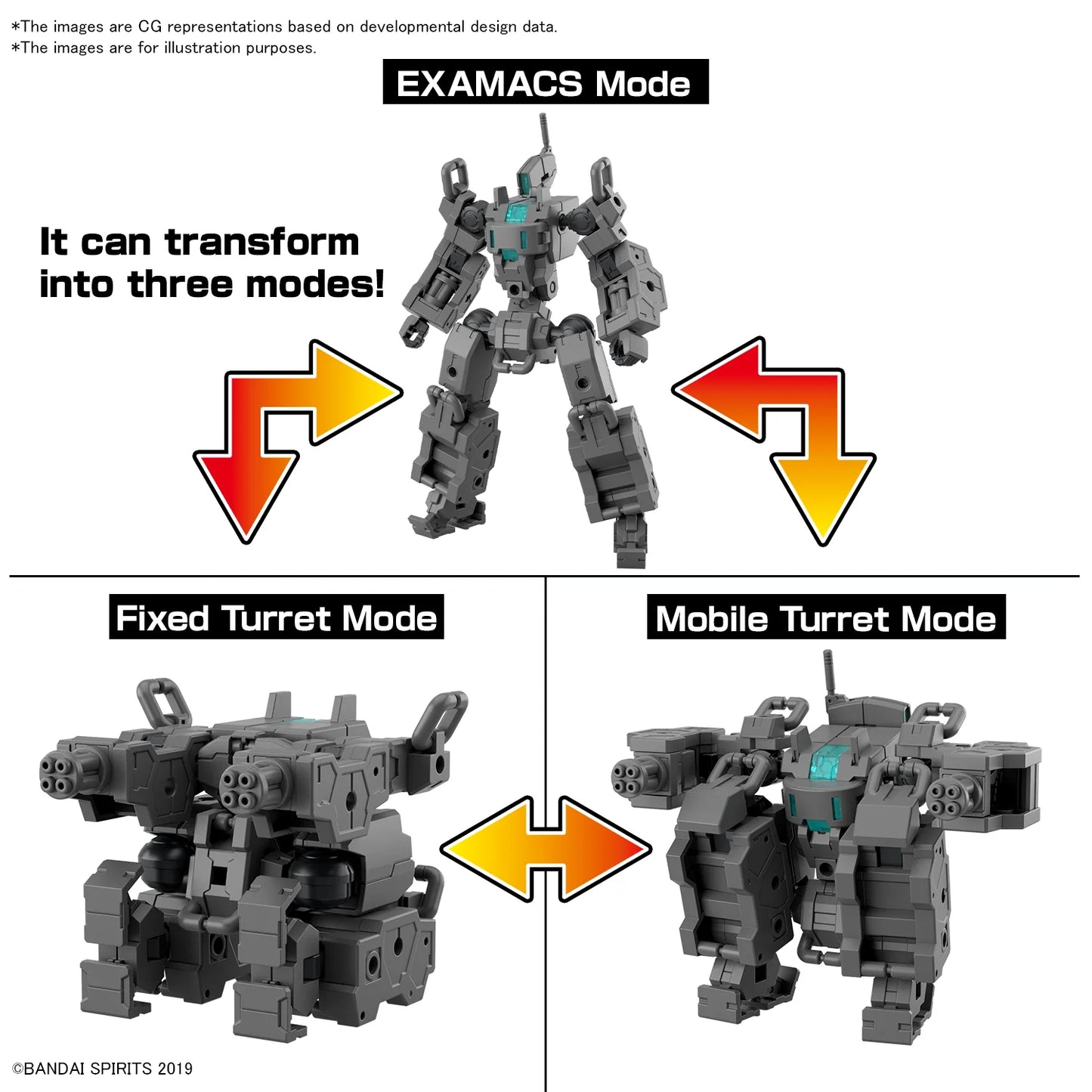 [PREORDER] 30MM 1/144 Extended Armament Vehicle (SMART TRANSFORMABLE MACHINE Ver.)