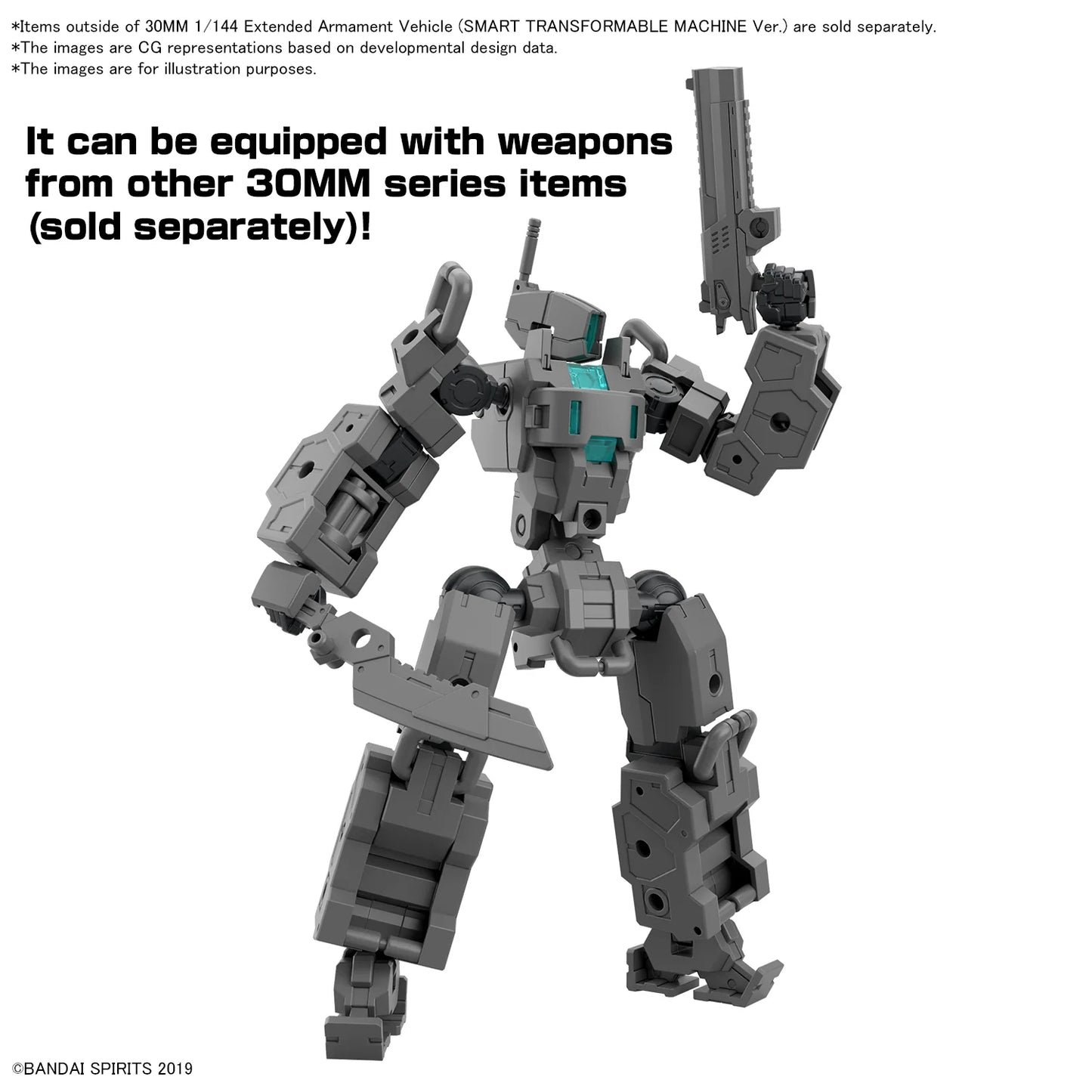 [PREORDER] 30MM 1/144 Extended Armament Vehicle (SMART TRANSFORMABLE MACHINE Ver.)