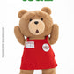 [PREORDER] POP MART  GONG ×《Ted2》GONG  -Ted 2 1/2 30 cm Teddy Bear Movable Plush Doll