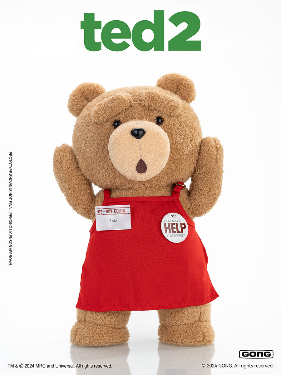 [PREORDER] POP MART  GONG ×《Ted2》GONG  -Ted 2 1/2 30 cm Teddy Bear Movable Plush Doll