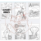 [PagKit Digital Products] Alphabet Animal Coloring Book