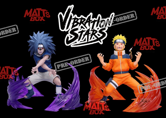 [PREORDER] SET OF 2 -NARUTO 72 SERIES- 26＆27 VIBRATION STARS-NARUTO UZUMAKI & SASUKE UCHIHA
