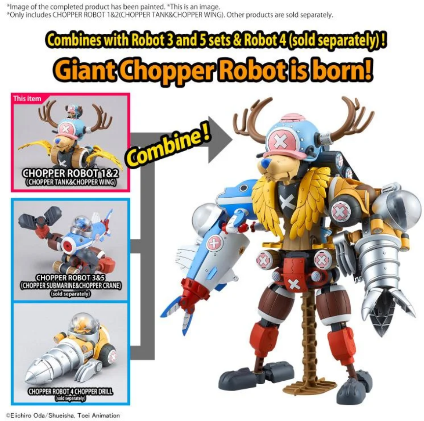 [PREORDER] CHOPPER ROBOT 3 & 5 (CHOPPER SUBMARINE & CHOPPER CRANE)