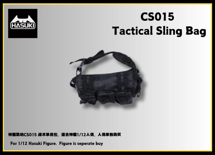 [PREORDER] HASUKI 1/12 Tactical Shoulder Bag CS015 and Tactical Camouflage CS016 Costume Set