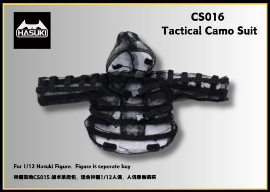 [PREORDER] HASUKI 1/12 Tactical Shoulder Bag CS015 and Tactical Camouflage CS016 Costume Set