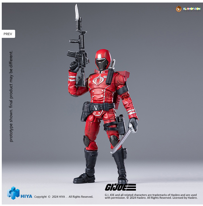 [PREORDER] HIYA Toys 1/18 G.I.Joe Special Forces Crimson Guard EMG0356