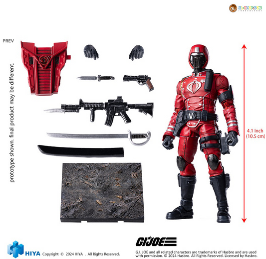 [PREORDER] HIYA Toys 1/18 G.I.Joe Special Forces Crimson Guard EMG0356