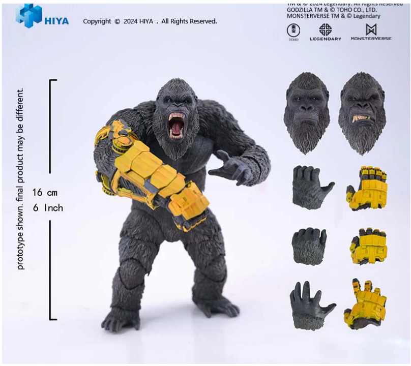 [PREORDER] HIYA 16cm Godzilla x Kong: The New Empire - Kong B.E.A.S.T. Glove ver. EBG0433