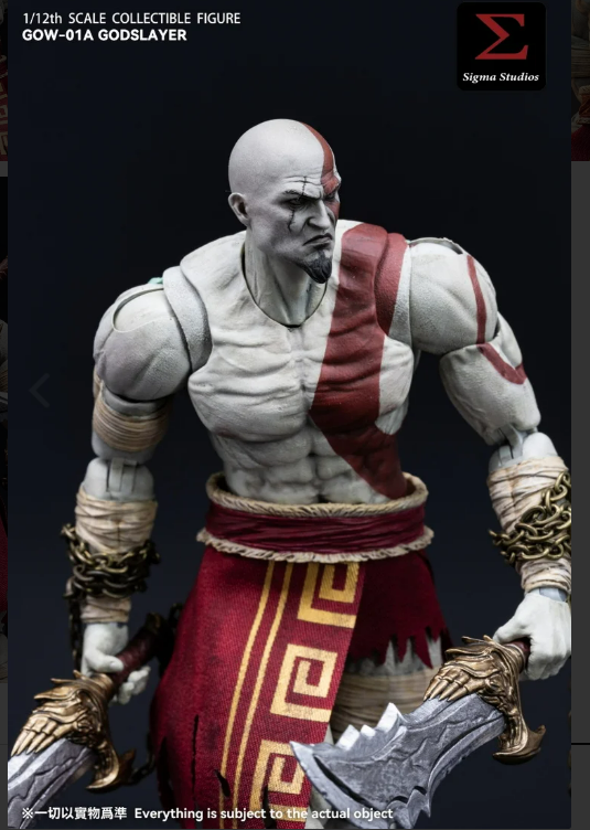 [PREORDER]【Sigma Studios GOW-01A 1/12 Godslayer God of War Kratos Action Figure】