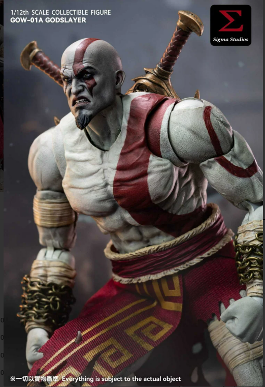 [PREORDER]【Sigma Studios GOW-01A 1/12 Godslayer God of War Kratos Action Figure】