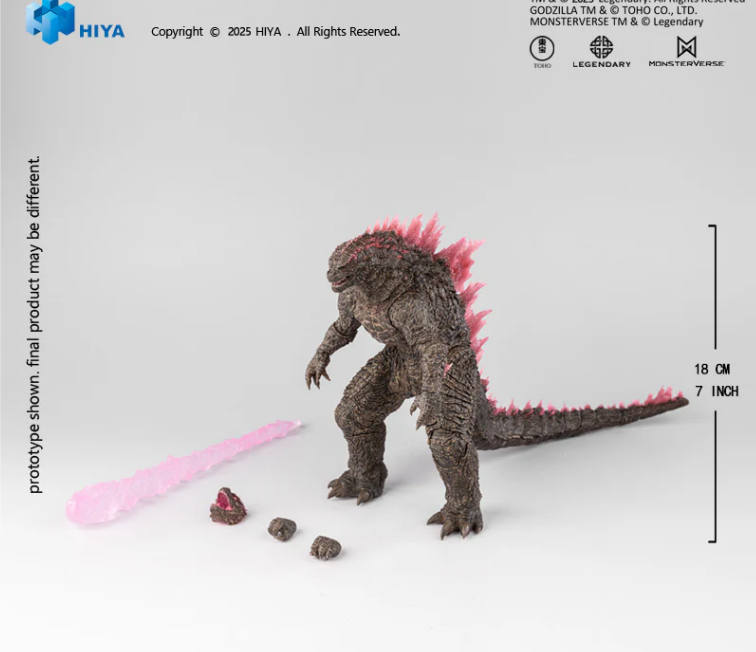 [PREORDER] HIYA Godzilla x Kong: The New Empire Heat Ray Godzilla Evolved Ver. Action Figure EBG0439