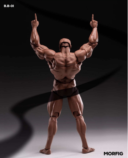 [PREORDER] Queen Studios MORFIG B.B-01Y 1/12 Male Body Black