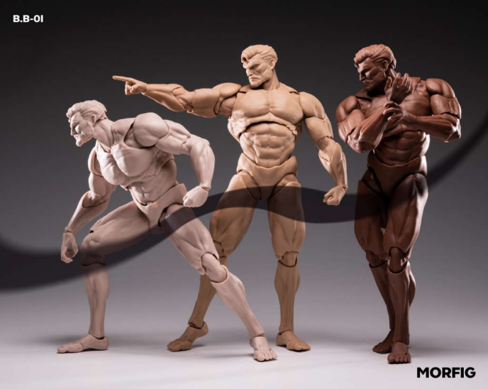 [PREORDER] Queen Studios MORFIG B.B-01Y 1/12 Male Body Black