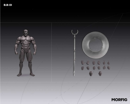 [PREORDER] Queen Studios MORFIG B.B-01Y 1/12 Male Body Gray